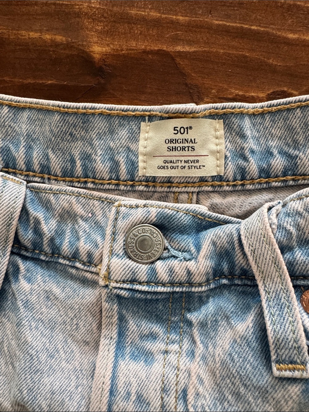 EUC Levi's 501 Original Shorts Rose Water 29 - Picture 3 of 4